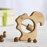 Organic Squirrel Baby Rattle