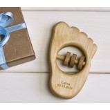 Organic Baby Foot Rattle