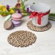 Daisy Wooden Coaster Set