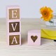 Personalised Baby Pink Keespsake Blocks