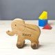 Personalised  Baby Elephant On Wheels