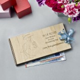 Christening Personalised Money Gift Envelope Stork 