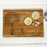 Tree of Love Personalised Oak Chopping Serving Board