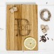 Traditional Monogrammed Oak Chopping Board