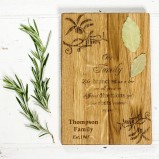 Personalised Family Oak Chopping Board