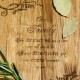 Personalised Family Oak Chopping Board