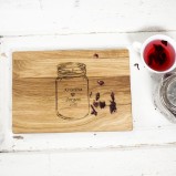 Manson Jar Personalised Oak Chopping Serving Board