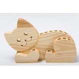 Handcrafted Cat Pencil Holder  