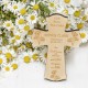 Personalised Cross With Dandelions 