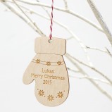 Mitt Personalised Christmas Tree Decoration 