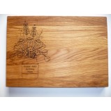 Flowers in Vase Personalised  Chopping Serving Board 