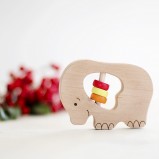 Elephant Wooden Rattle 