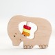 Elephant Wooden Rattle 
