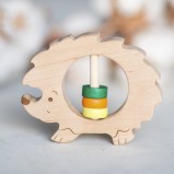 Hedgehog Wooden Rattle 