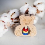 Teddy Bear Wooden Rattle 