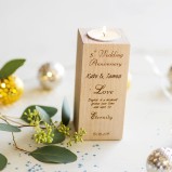 Wedding Anniversary Personalised Tealight Candle Holder