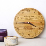 Personalised Oak Wood Clock 