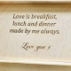 Personalised  Tray with hearts 